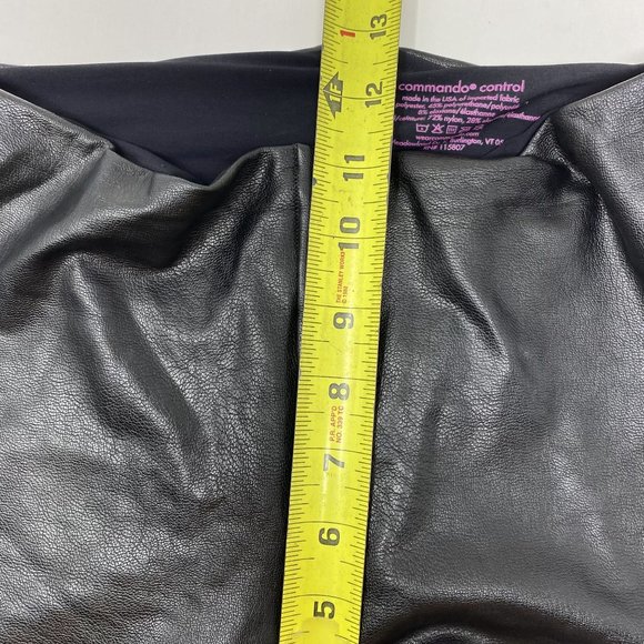 Commando Control Black Leather style Pants Medium - Picture 6 of 8